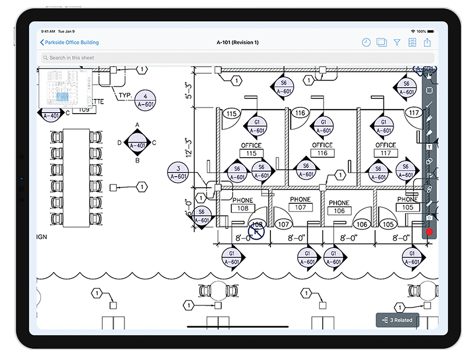 plangrid 2D floor plan ipad pro integration with magicplan